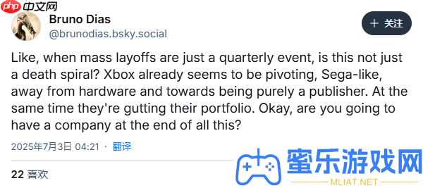 揮霍人材！多名游戲開辟者痛批微軟最新裁人