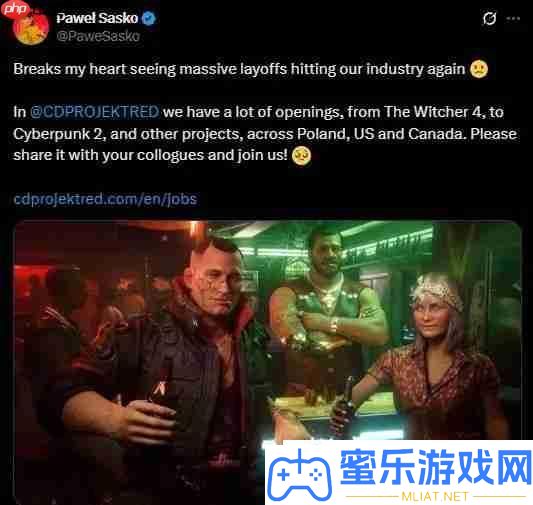 CDPR對Xbox被裁人工示意同情